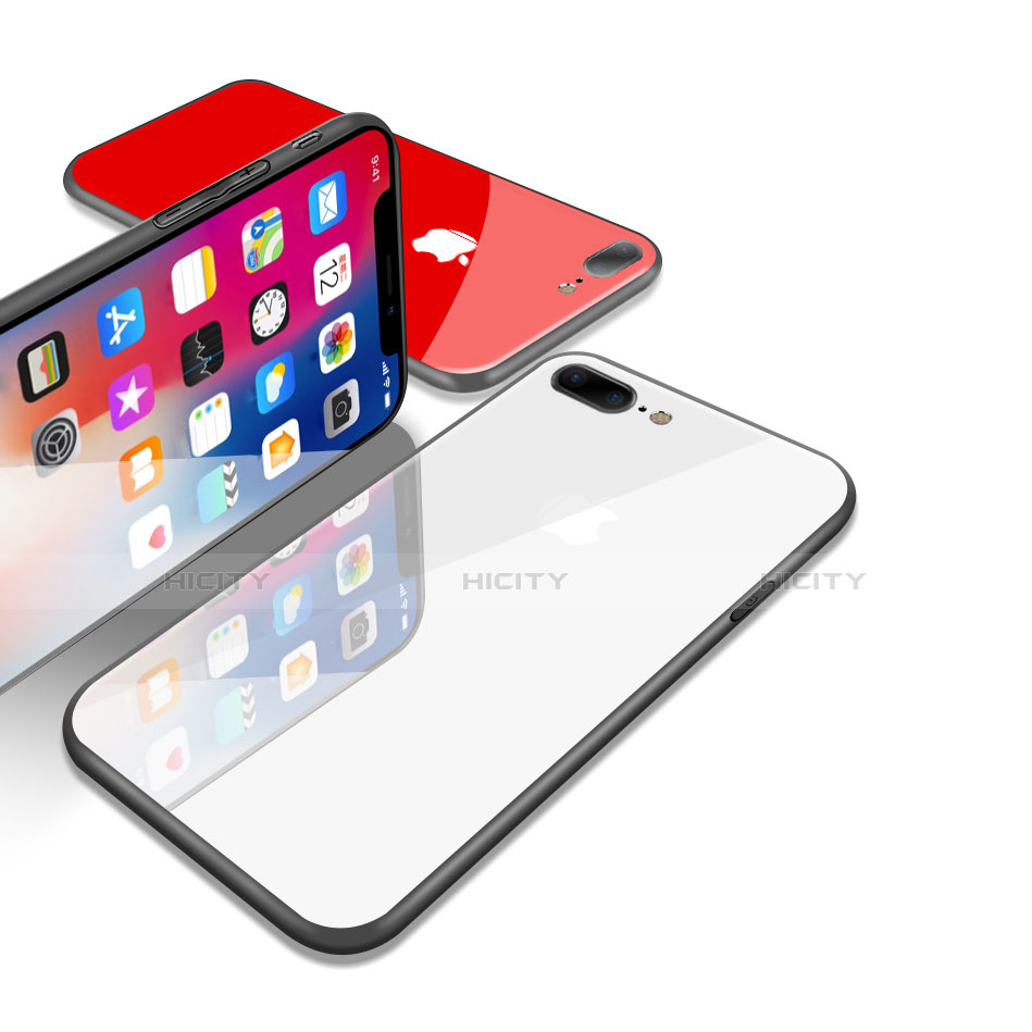 Carcasa Bumper Funda Silicona Transparente Espejo para Apple iPhone 8 Plus