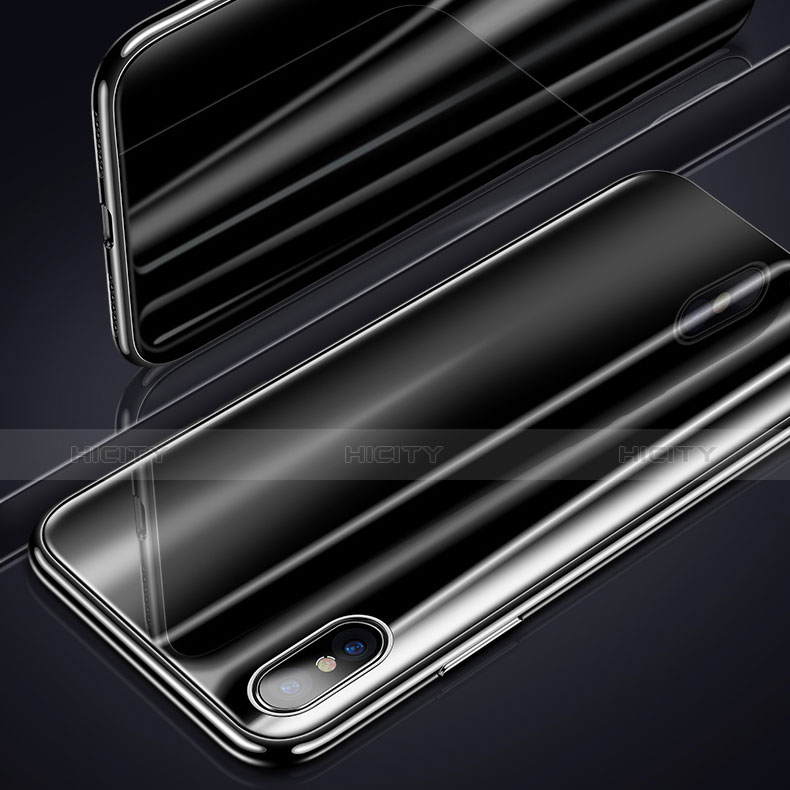 Carcasa Bumper Funda Silicona Transparente Espejo para Apple iPhone X