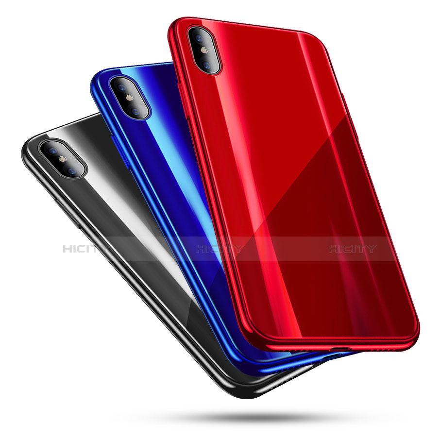 Carcasa Bumper Funda Silicona Transparente Espejo para Apple iPhone Xs Max