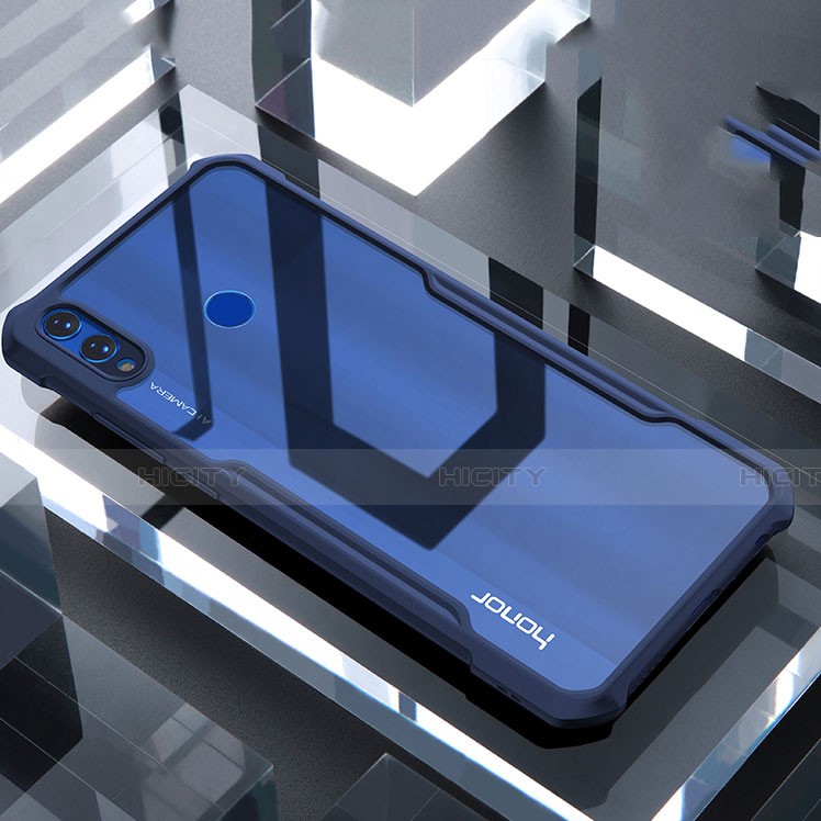 Carcasa Bumper Funda Silicona Transparente Espejo para Huawei Honor 8X Azul