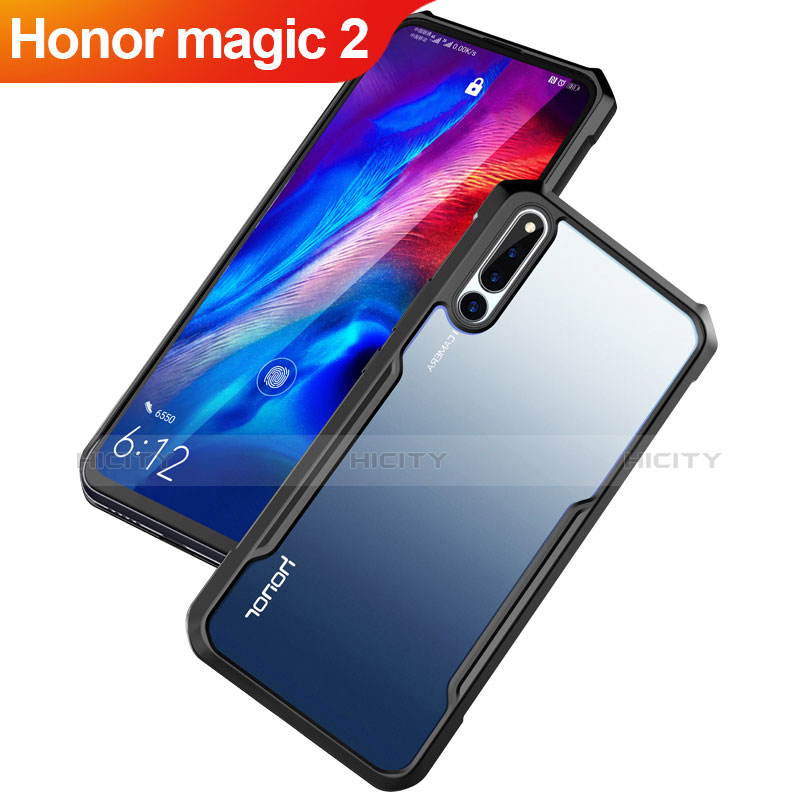 Carcasa Bumper Funda Silicona Transparente Espejo para Huawei Honor Magic 2 Negro