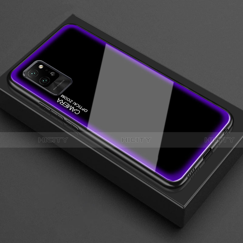Carcasa Bumper Funda Silicona Transparente Espejo para Huawei Honor Play4 Pro 5G Morado