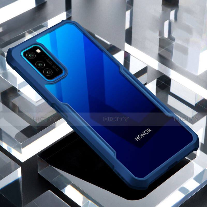 Carcasa Bumper Funda Silicona Transparente Espejo para Huawei Honor View 30 Pro 5G Azul