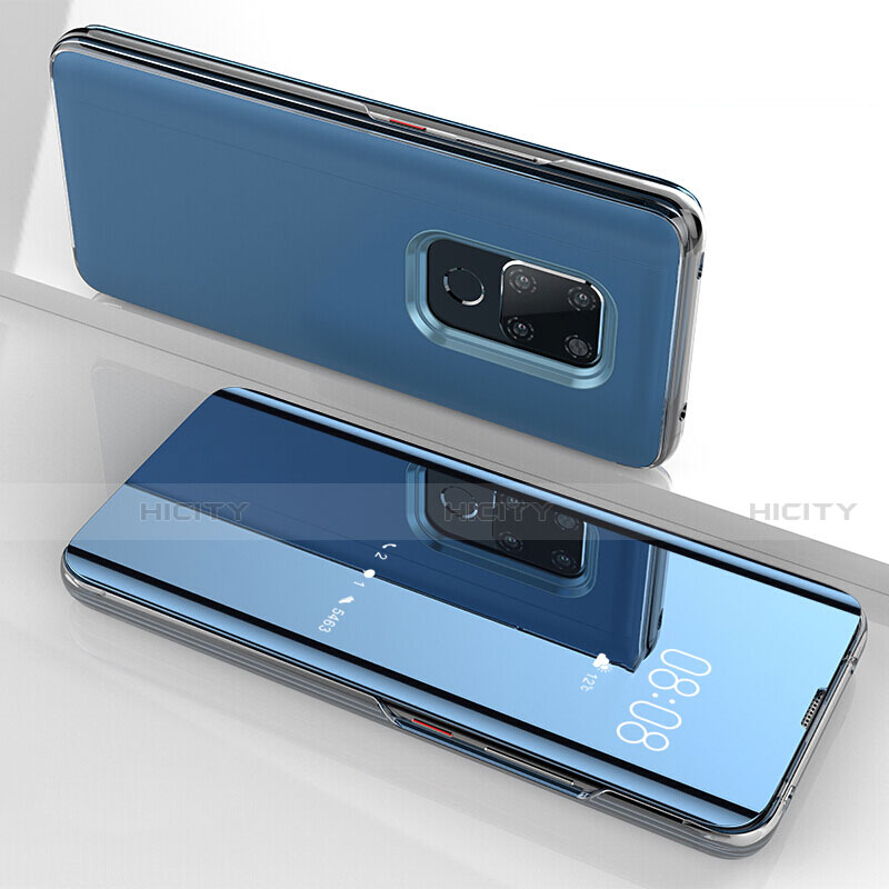 Carcasa Bumper Funda Silicona Transparente Espejo para Huawei Mate 20 Azul