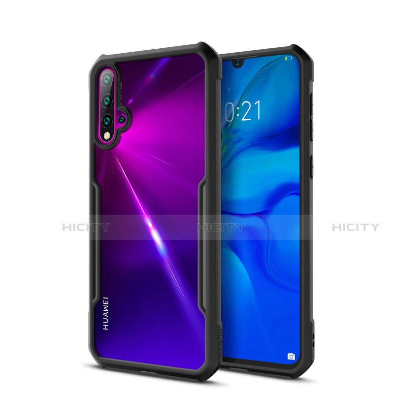 Carcasa Bumper Funda Silicona Transparente Espejo para Huawei Nova 5 Pro Negro