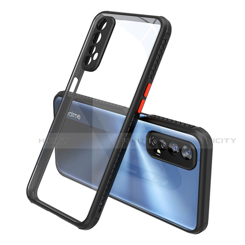 Carcasa Bumper Funda Silicona Transparente Espejo para Realme Narzo 20 Pro Negro