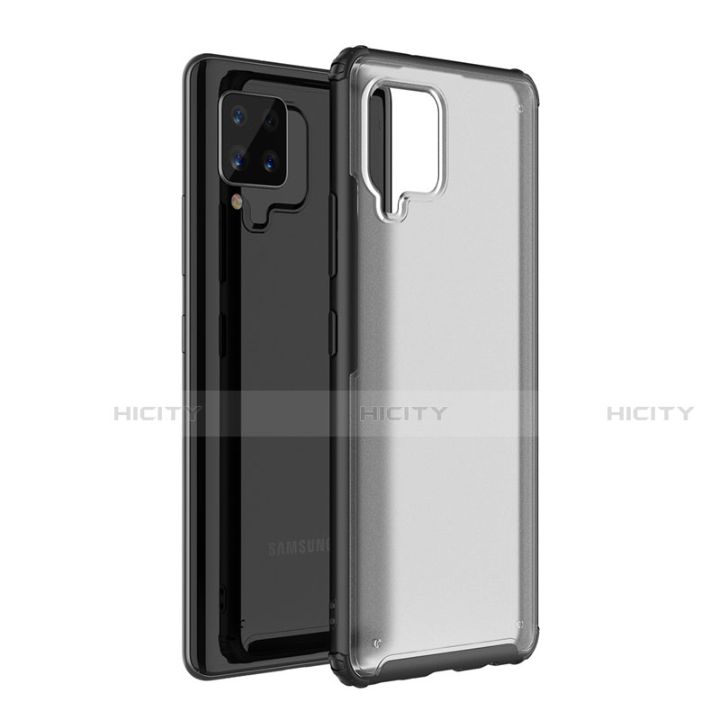 Carcasa Bumper Funda Silicona Transparente Espejo para Samsung Galaxy A42 5G Negro