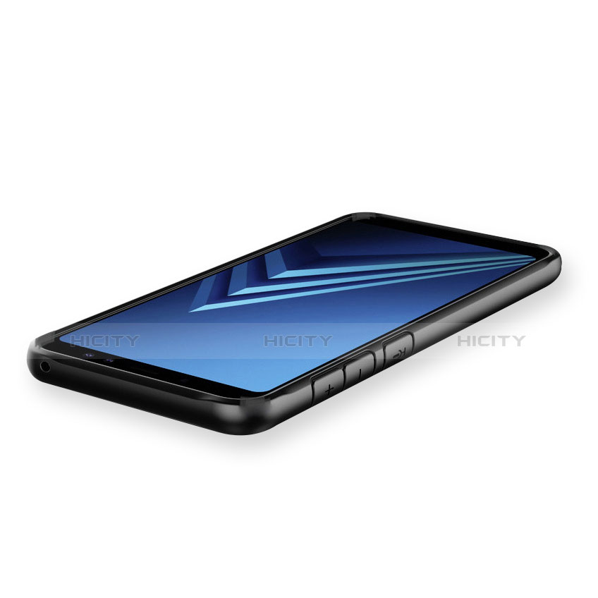 Carcasa Bumper Funda Silicona Transparente Espejo para Samsung Galaxy A8+ A8 Plus (2018) A730F