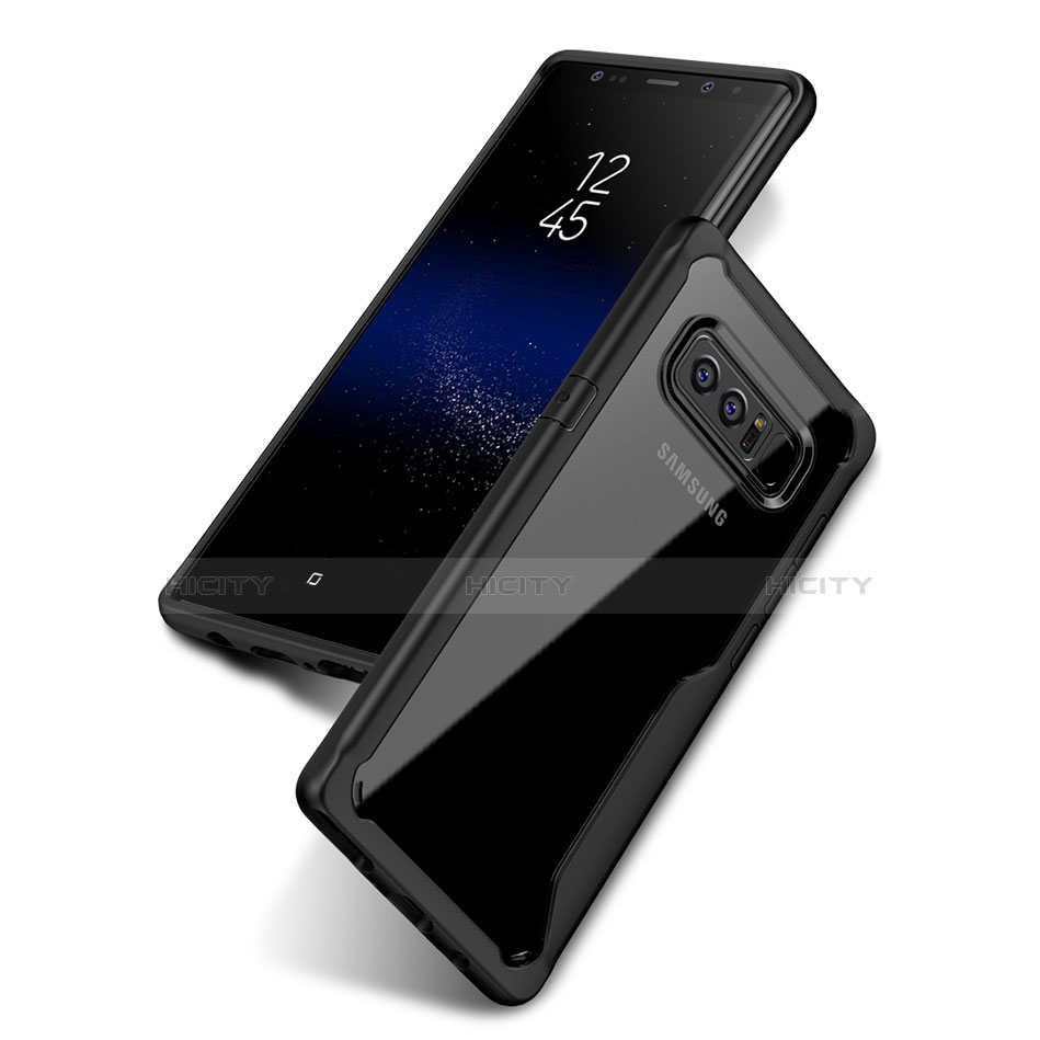 Carcasa Bumper Funda Silicona Transparente Espejo para Samsung Galaxy Note 8 Duos N950F