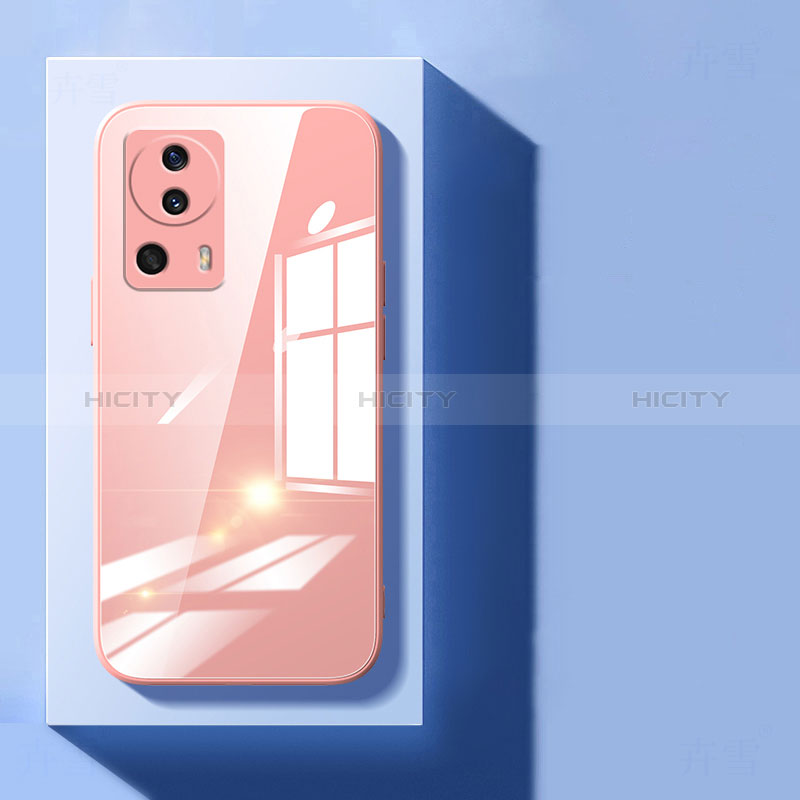 Carcasa Bumper Funda Silicona Transparente Espejo para Xiaomi Mi 12 Lite NE 5G Oro Rosa