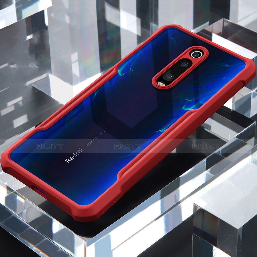 Carcasa Bumper Funda Silicona Transparente Espejo para Xiaomi Redmi K20 Pro Rojo