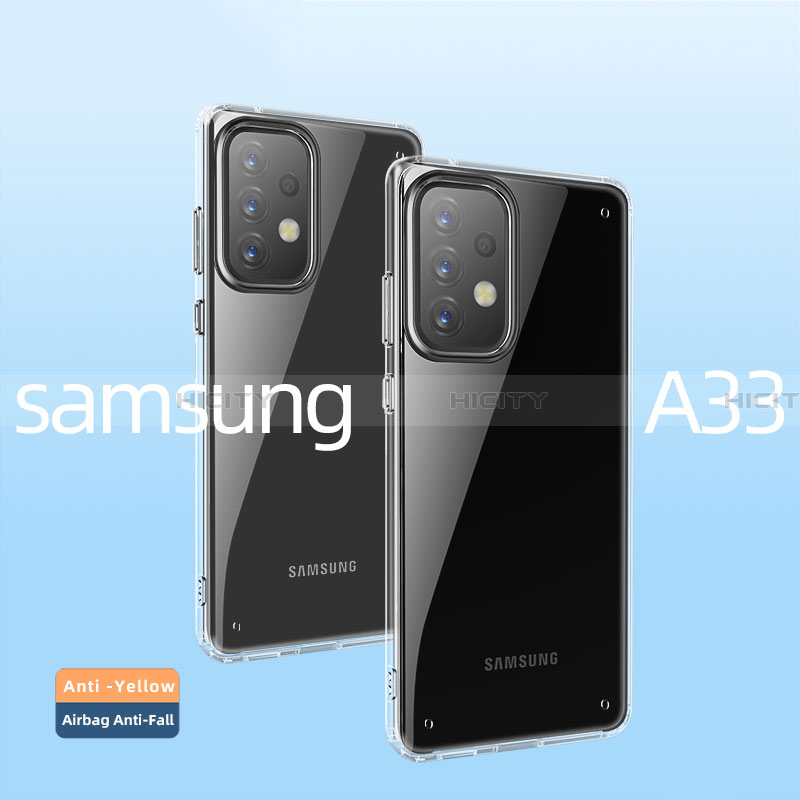 Carcasa Bumper Funda Silicona Transparente Espejo WL2 para Samsung Galaxy A33 5G
