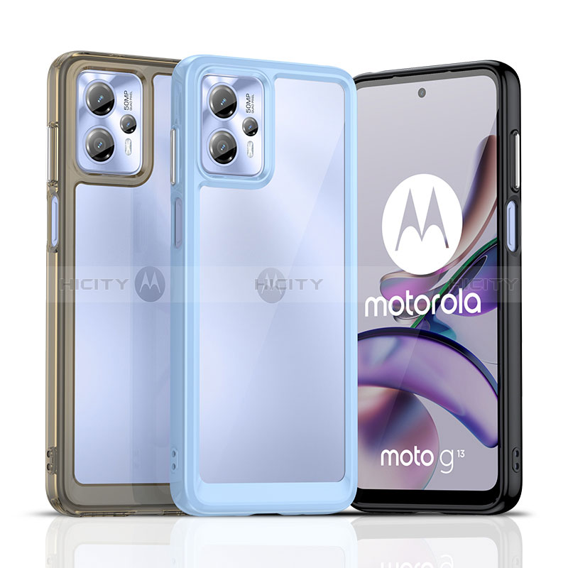 Carcasa Bumper Funda Silicona Transparente J01S para Motorola Moto G13
