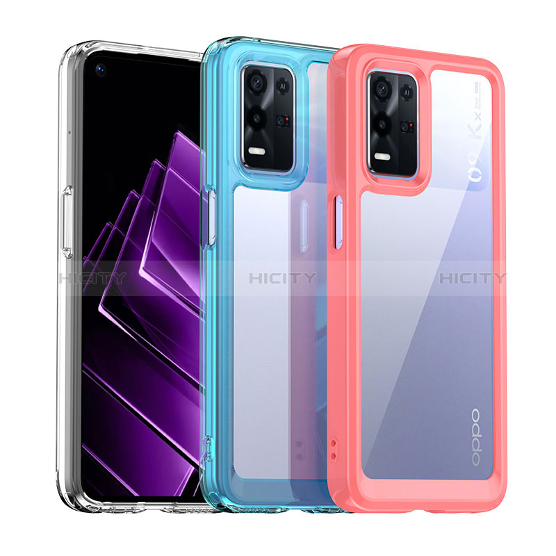 Carcasa Bumper Funda Silicona Transparente J01S para Oppo K9X 5G