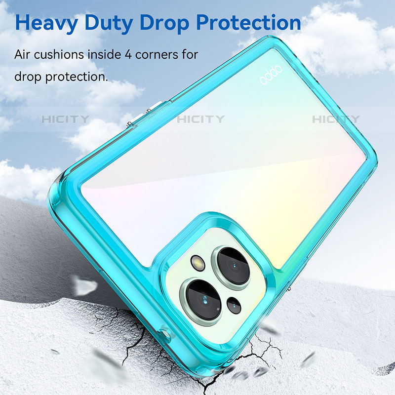 Carcasa Bumper Funda Silicona Transparente J01S para Oppo Reno7 Z 5G