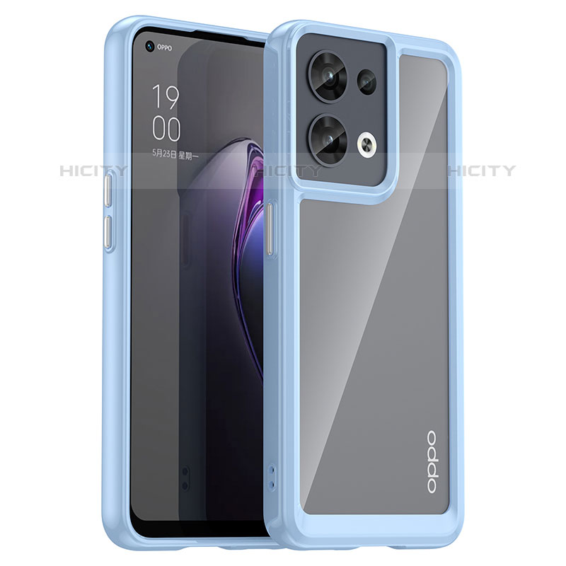 Carcasa Bumper Funda Silicona Transparente J01S para Oppo Reno9 5G