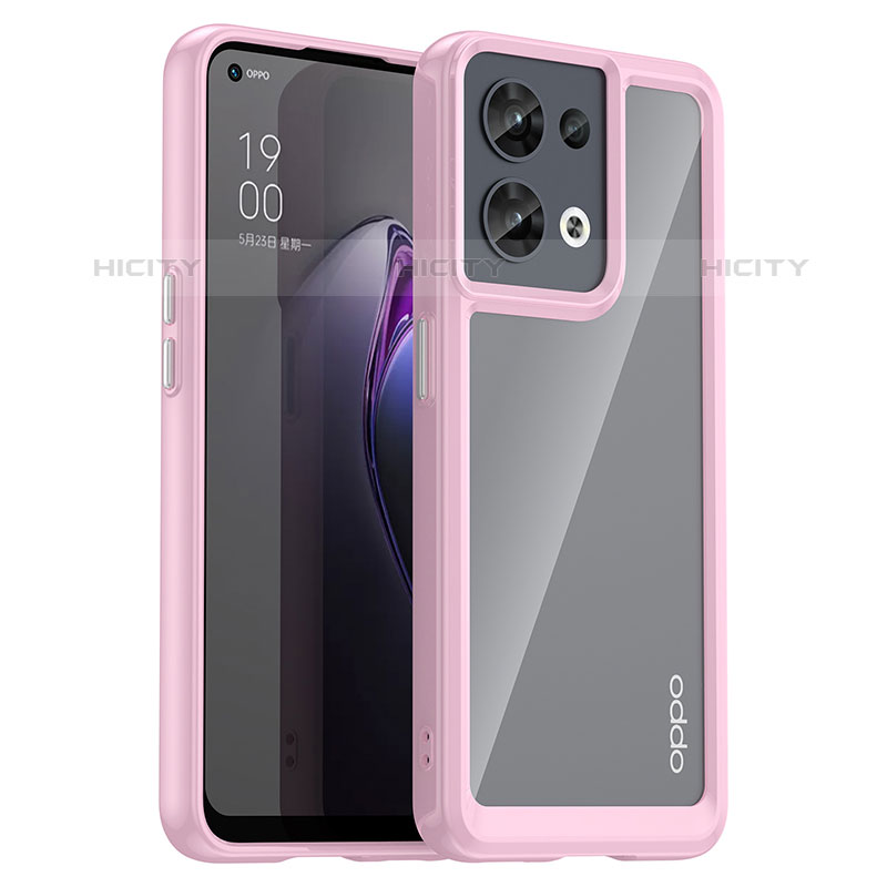 Carcasa Bumper Funda Silicona Transparente J01S para Oppo Reno9 Pro 5G