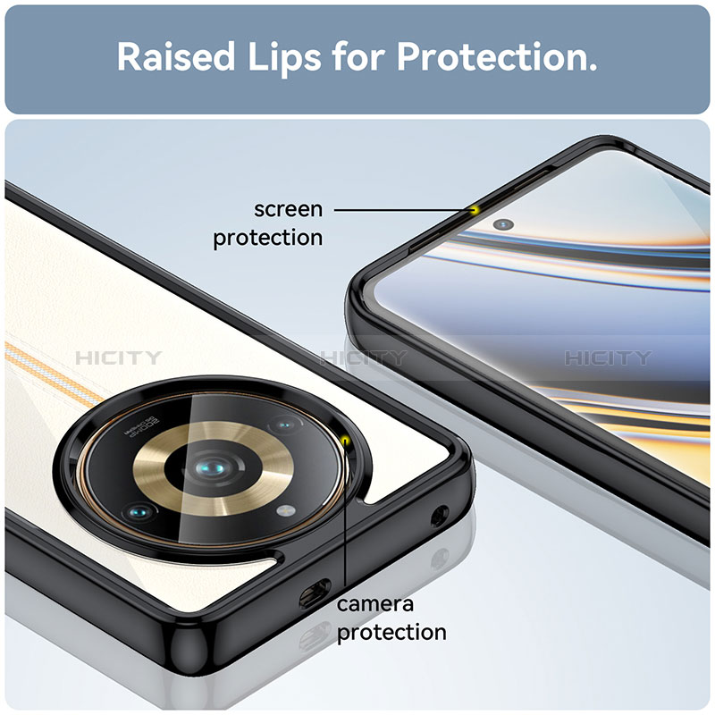 Carcasa Bumper Funda Silicona Transparente J01S para Realme 11 Pro+ Plus 5G