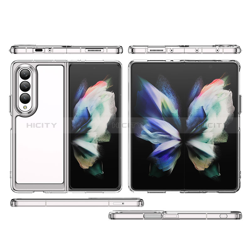 Carcasa Bumper Funda Silicona Transparente J02S para Samsung Galaxy Z Fold3 5G