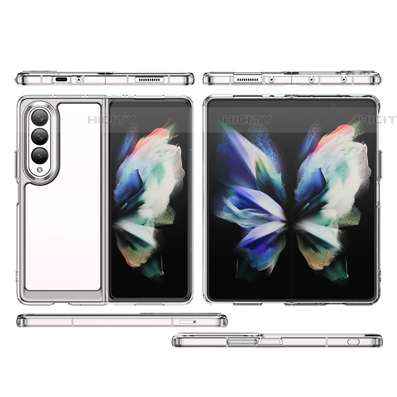 Carcasa Bumper Funda Silicona Transparente J02S para Samsung Galaxy Z Fold4 5G