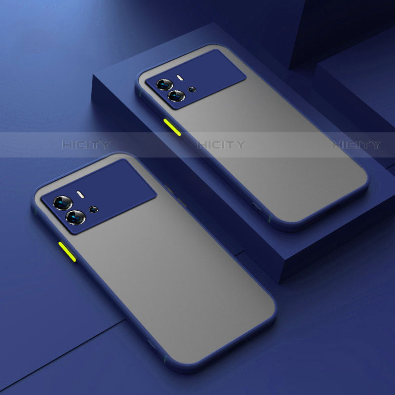 Carcasa Bumper Funda Silicona Transparente M01 para Vivo iQOO 9 5G Azul