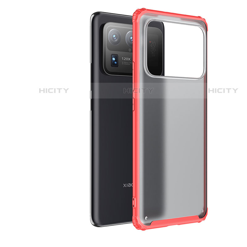 Carcasa Bumper Funda Silicona Transparente M01 para Xiaomi Mi 11 Ultra 5G Rojo