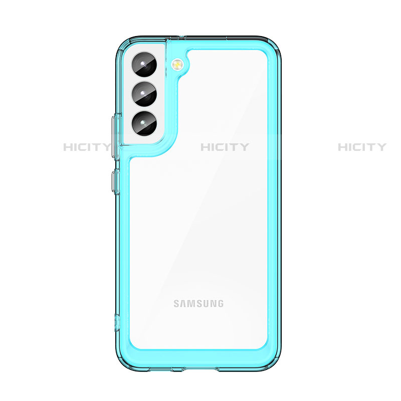 Carcasa Bumper Funda Silicona Transparente M03 para Samsung Galaxy S21 5G Cian