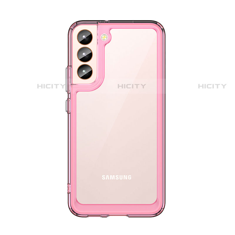 Carcasa Bumper Funda Silicona Transparente M03 para Samsung Galaxy S22 Plus 5G Oro Rosa