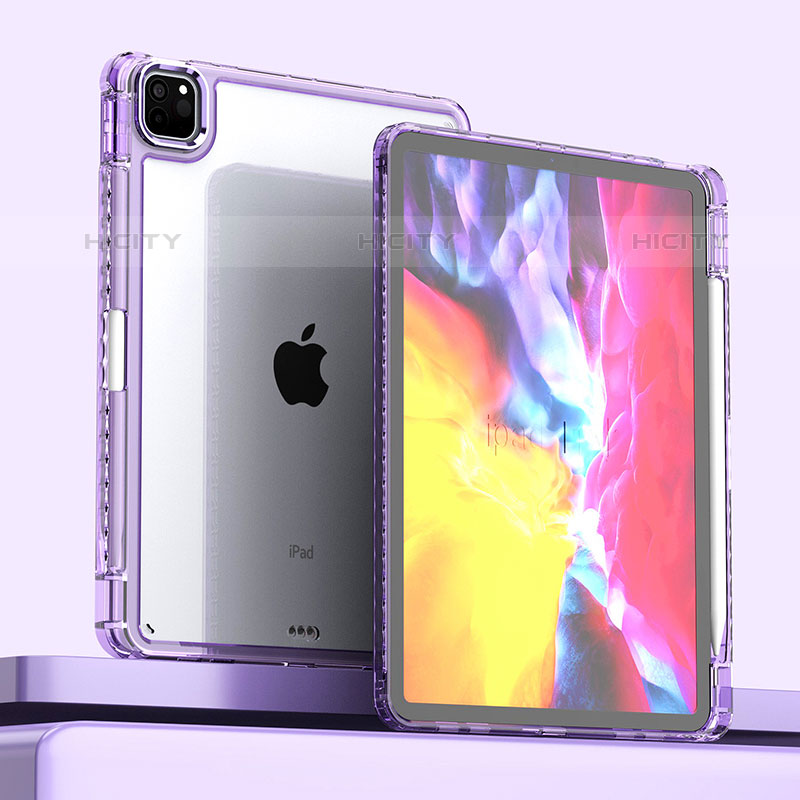 Carcasa Bumper Funda Silicona Transparente P01 para Apple iPad Pro 11 (2020)