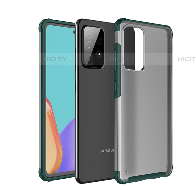 Carcasa Bumper Funda Silicona Transparente para Samsung Galaxy A52 5G Verde