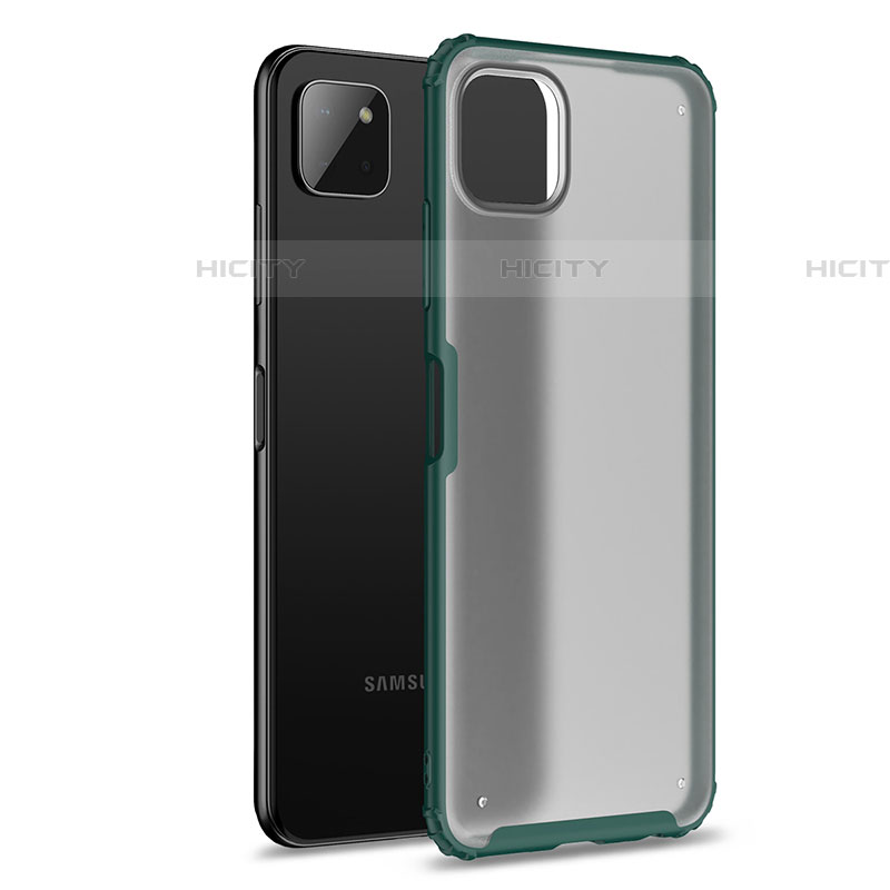 Carcasa Bumper Funda Silicona Transparente para Samsung Galaxy F42 5G Verde