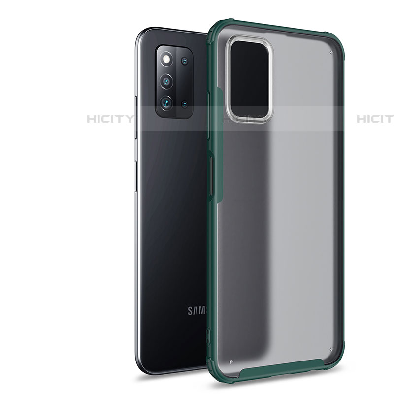 Carcasa Bumper Funda Silicona Transparente para Samsung Galaxy F52 5G Verde