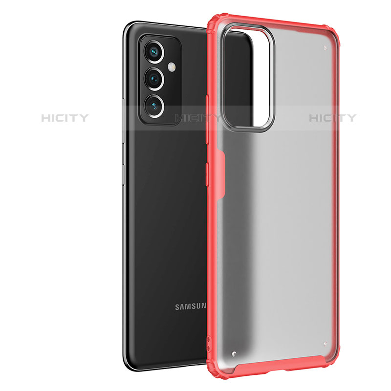 Carcasa Bumper Funda Silicona Transparente para Samsung Galaxy Quantum2 5G Rojo