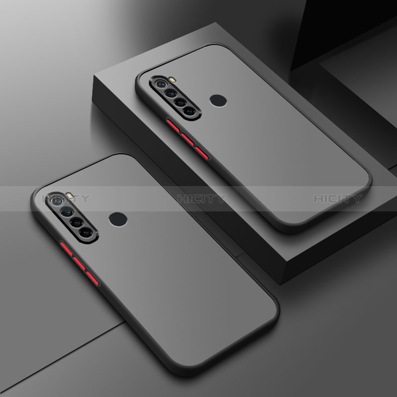 Carcasa Bumper Funda Silicona Transparente para Xiaomi Redmi Note 8 (2021) Negro