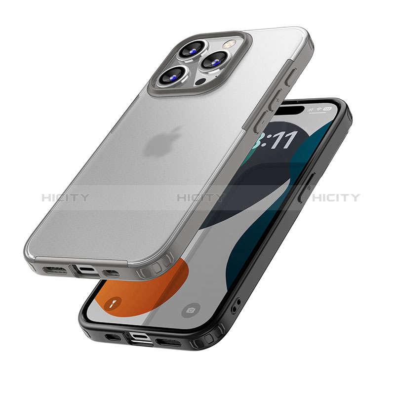 Carcasa Bumper Funda Silicona Transparente QC1 para Apple iPhone 15 Pro