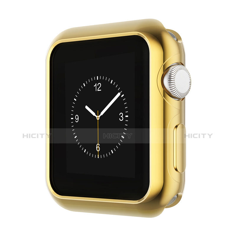 Carcasa Bumper Lujo Marco de Aluminio A01 para Apple iWatch 2 38mm Oro