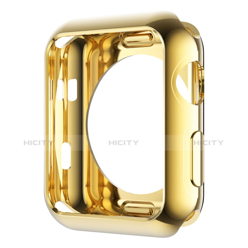 Carcasa Bumper Lujo Marco de Aluminio A01 para Apple iWatch 2 38mm Oro