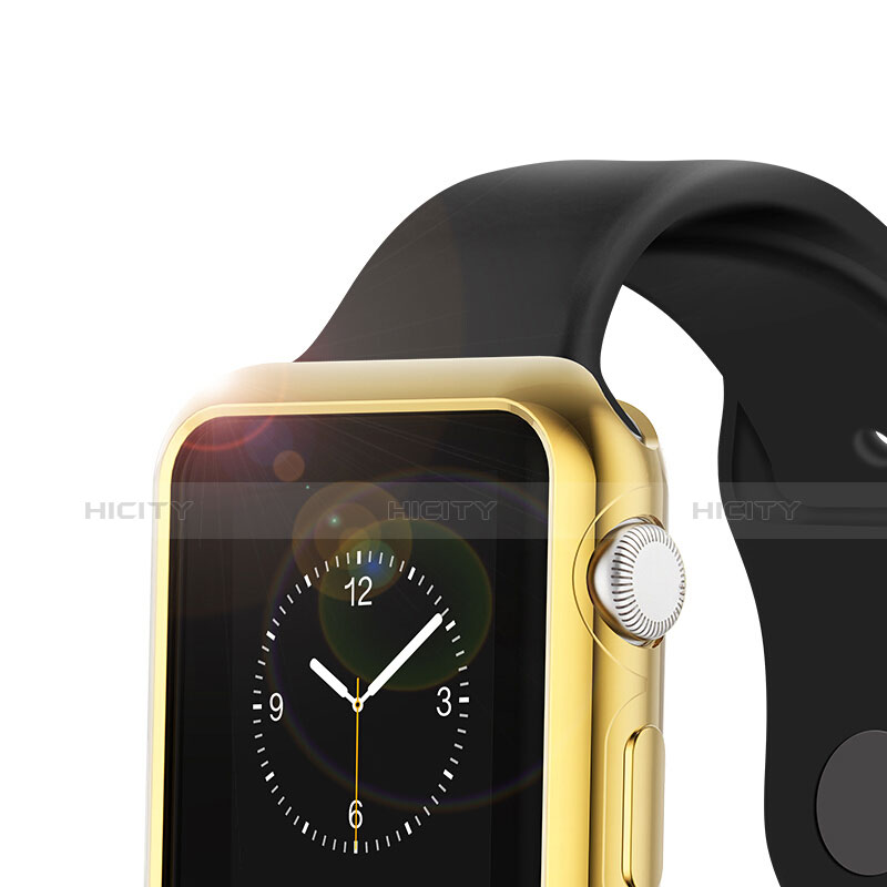 Carcasa Bumper Lujo Marco de Aluminio A01 para Apple iWatch 2 38mm Oro