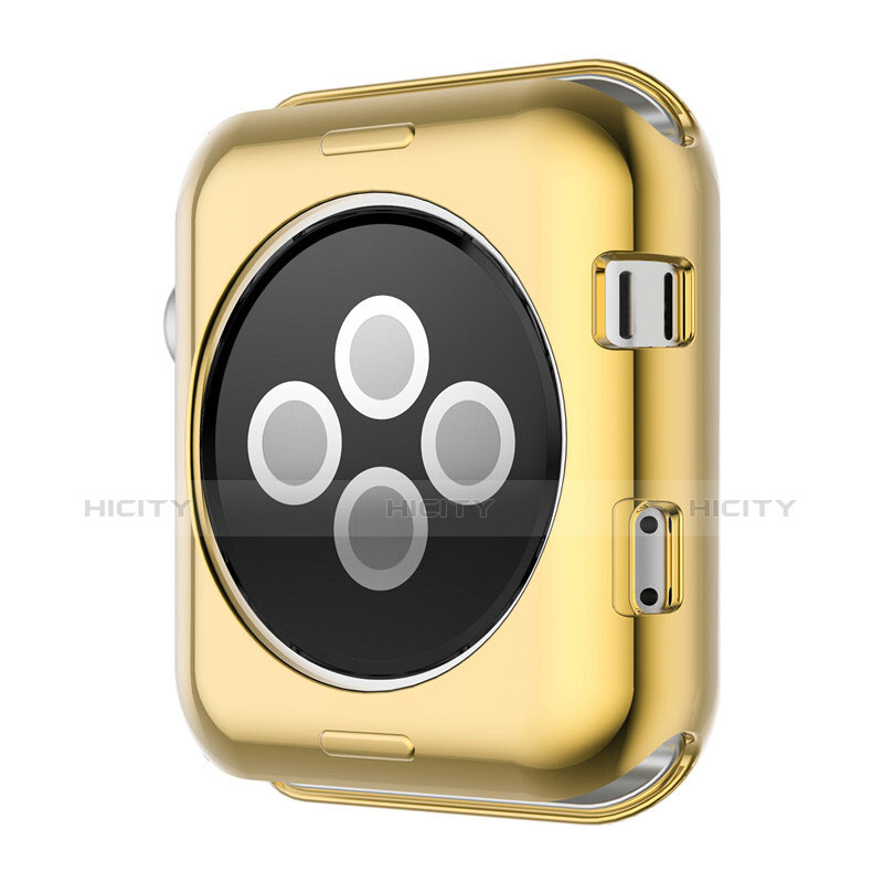 Carcasa Bumper Lujo Marco de Aluminio A01 para Apple iWatch 2 38mm Oro