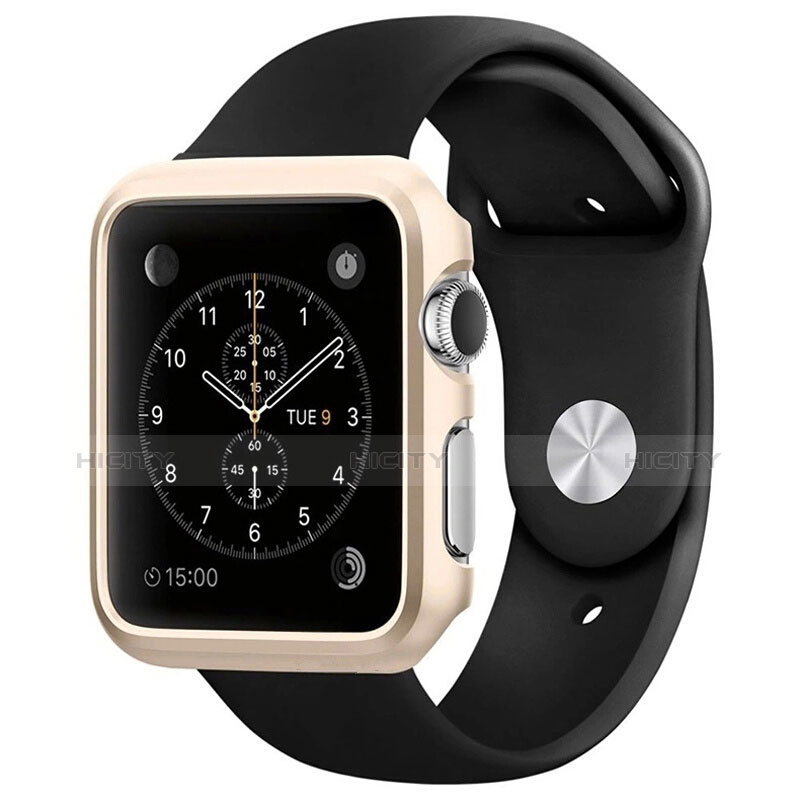 Carcasa Bumper Lujo Marco de Aluminio C01 para Apple iWatch 2 38mm Oro