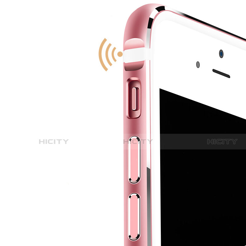 Carcasa Bumper Lujo Marco de Aluminio para Apple iPhone SE3 ((2022)) Oro Rosa