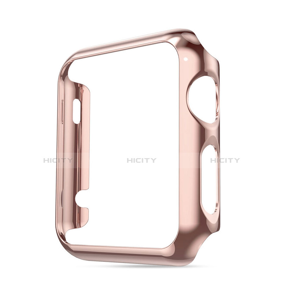 Carcasa Bumper Lujo Marco de Aluminio para Apple iWatch 3 42mm Rosa