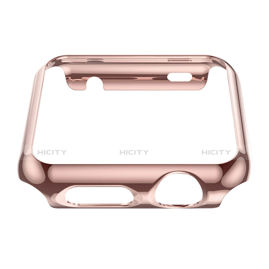 Carcasa Bumper Lujo Marco de Aluminio para Apple iWatch 3 42mm Rosa