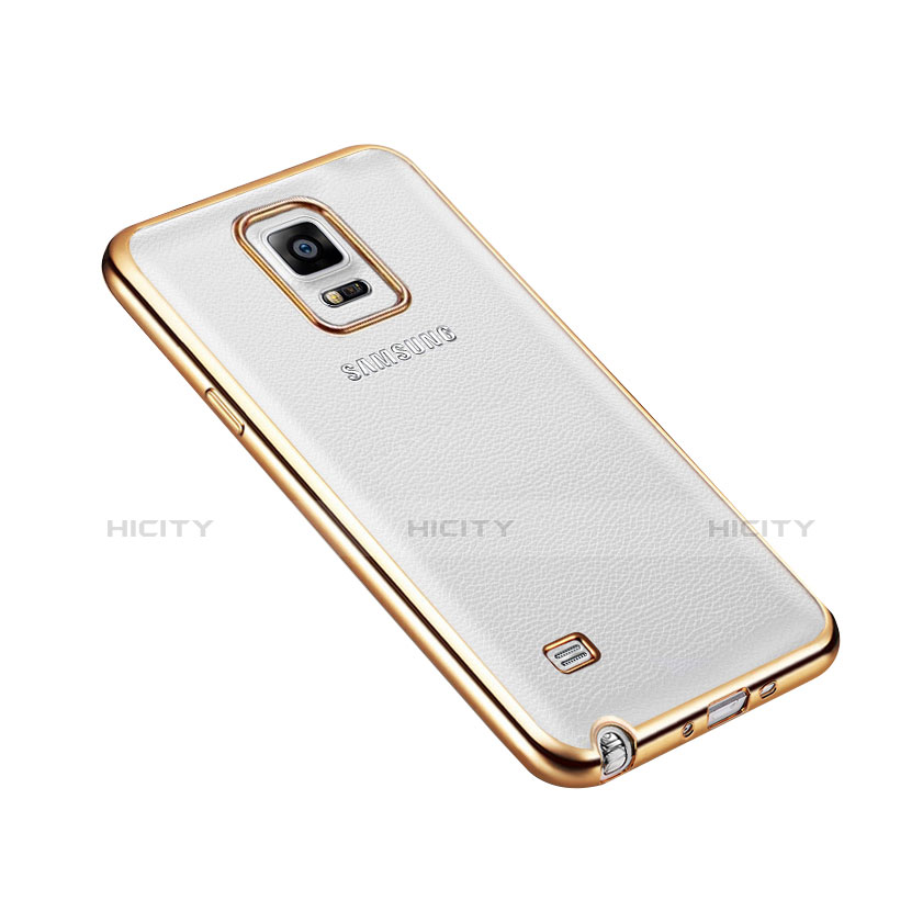 Carcasa Bumper Lujo Marco de Aluminio para Samsung Galaxy Note 4 SM-N910F Oro