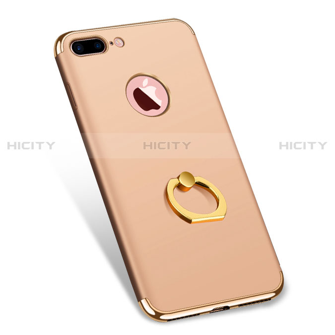 Carcasa Bumper Lujo Marco de Metal y Plastico F04 para Apple iPhone 8 Plus Oro