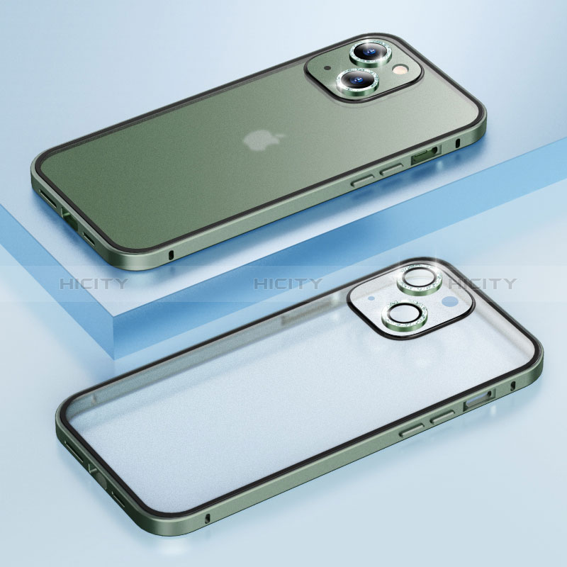 Carcasa Bumper Lujo Marco de Metal y Plastico Funda Bling-Bling LF1 para Apple iPhone 14