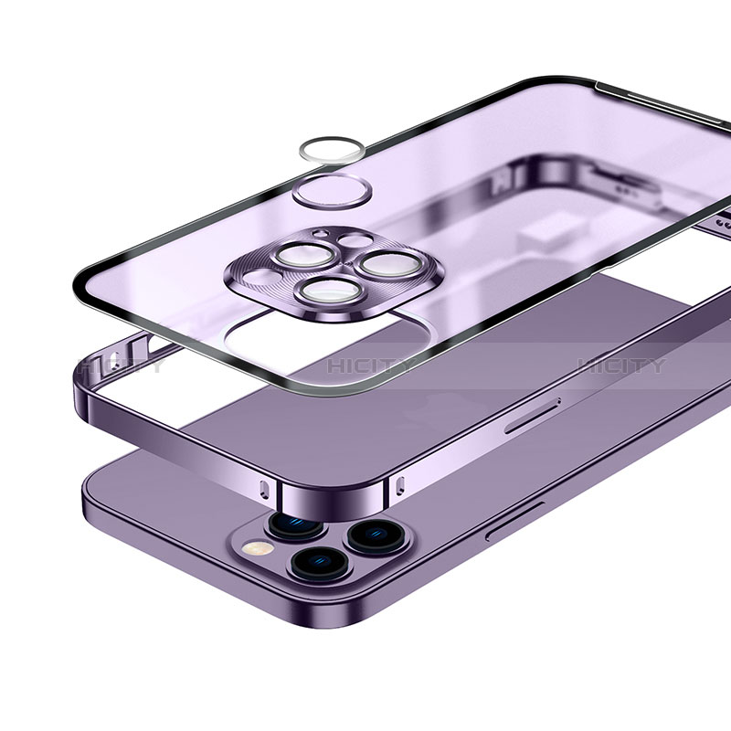 Carcasa Bumper Lujo Marco de Metal y Plastico Funda con Mag-Safe Magnetic LK1 para Apple iPhone 13