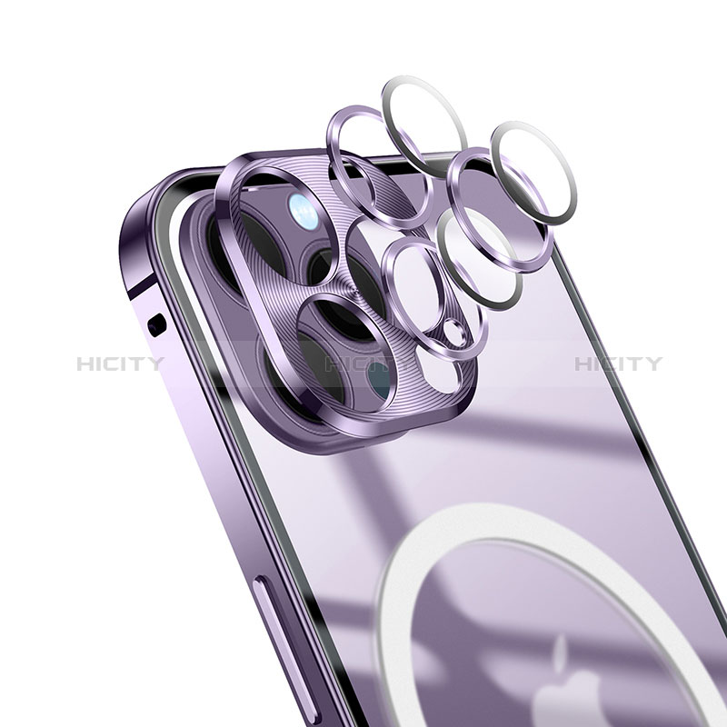 Carcasa Bumper Lujo Marco de Metal y Plastico Funda con Mag-Safe Magnetic LK1 para Apple iPhone 14