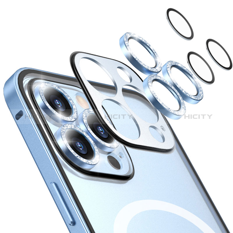 Carcasa Bumper Lujo Marco de Metal y Plastico Funda con Mag-Safe Magnetic QC1 para Apple iPhone 12