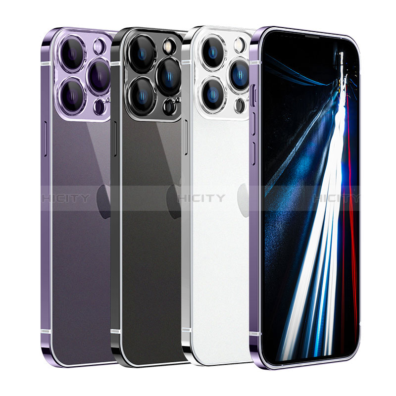 Carcasa Bumper Lujo Marco de Metal y Plastico Funda JB1 para Apple iPhone 13 Pro